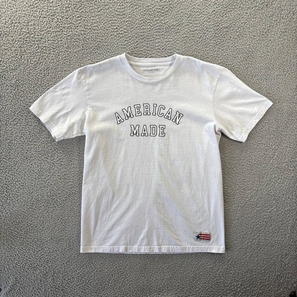 American Giant T-Shirt Mens Large‎ American Made Graphic USA Collection